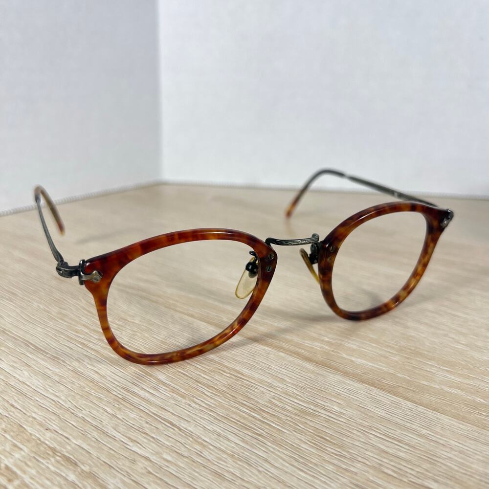 Vintage RARE! Oliver Peoples 506 CLB AG Optec Japan Sunglasses Frames Only Brown